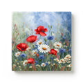 Patriotic Wildflower Meadow Ceramic Art Tile