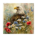 Soft Americana eagle ceramic tile on white background