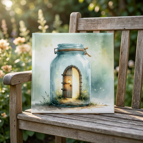 Doorway in a Jar Tile – Whimsical Door Decor