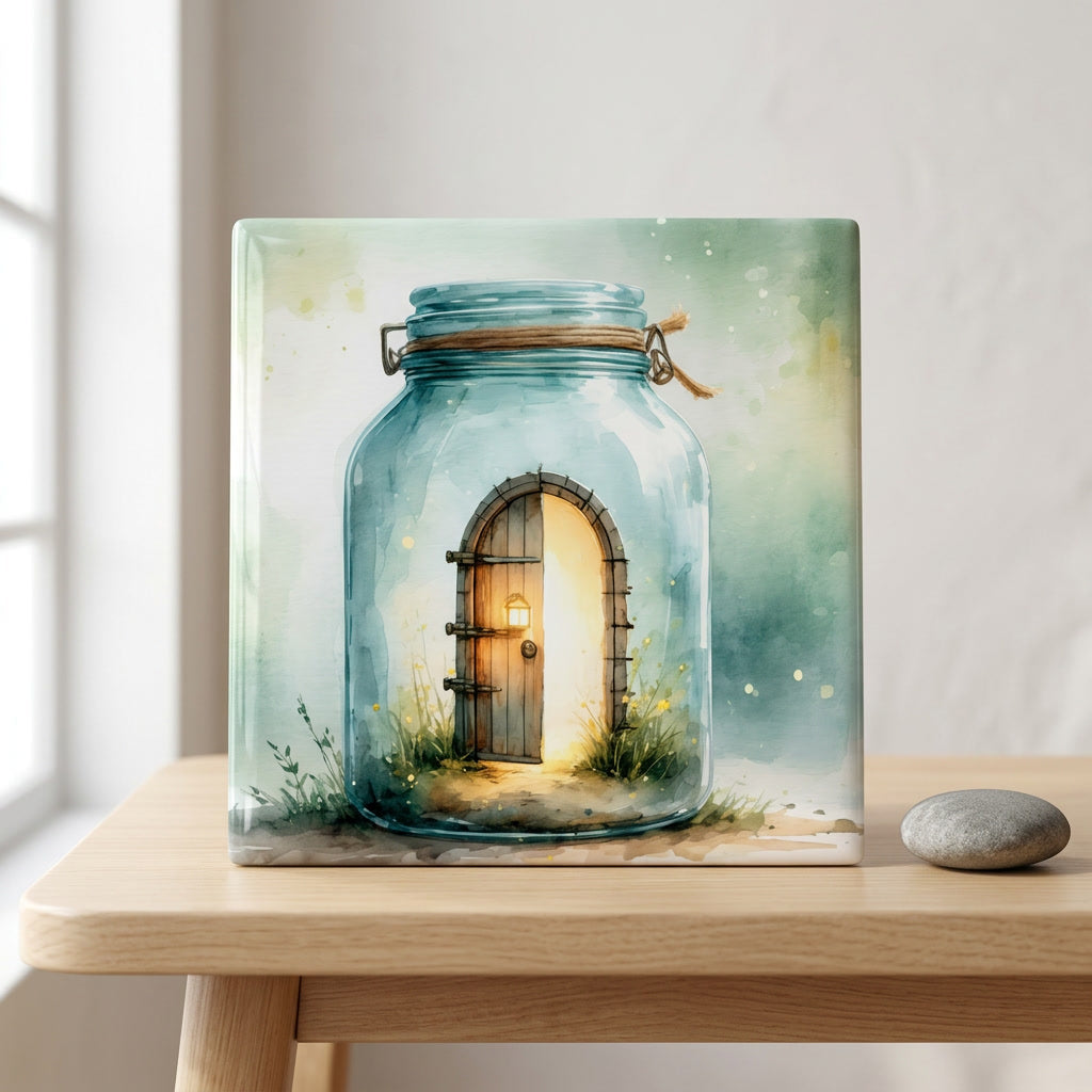 Doorway in a Jar Tile – Whimsical Door Decor
