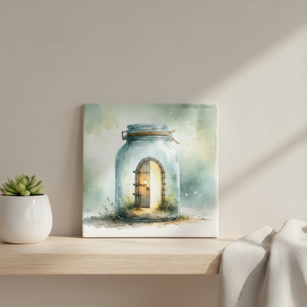 Doorway in a Jar Tile – Whimsical Door Decor